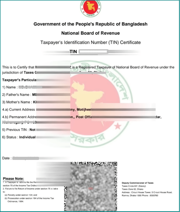 How to Get a TIN Certificate in Bangladesh